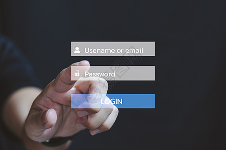 企业人士在网上访问虚拟屏幕密码用户名或电子邮件登录帐号   info whatsthis图片