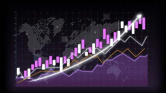 暗示图表中的业务增长概念显示营销销售利润成就投资成功竞赛市场渲染金融统计速度数据图片