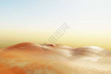 非真实的沙漠景观 3d图片