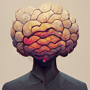 人类大脑的美丽插图智力医疗保健健康医疗头脑心理图片
