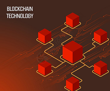块链背景 几何数字区块连接电路 形成加密链网络商业数据电子技术密码六边形等距贸易创造力图片