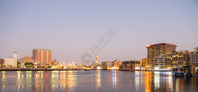 阿联酋迪拜市旧城区 UAE 户外波浪蓝色季节海湾运输反射人群观光珍珠贸易图片