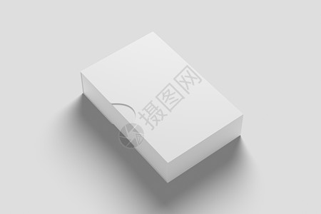 带滑套的软件盒白色空白 3D 渲染模型案件软件盒盖商业品牌销售推介会小样消费者光盘图片