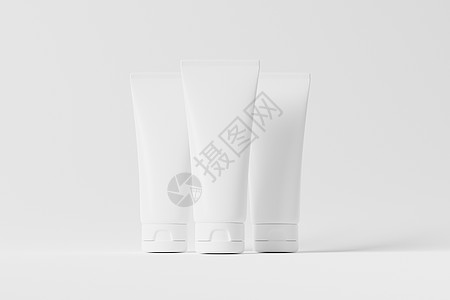 3D型代谢立体装箱白板制成的白板模具皮肤化妆品3d陈列柜品牌产品推广营销奶油插图图片