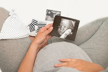 4D四维超声波图像的孕妇 儿童预期寿命图片