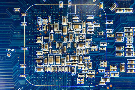蓝色印刷电路板上的抗体半导体芯片制造业编程电路网络力量打印互联网电脑图片