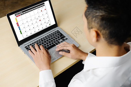 计算机软件应用日历 用于Modish计划时间表规划监视器备忘录工作商业技术电脑药片日程议程时间图片