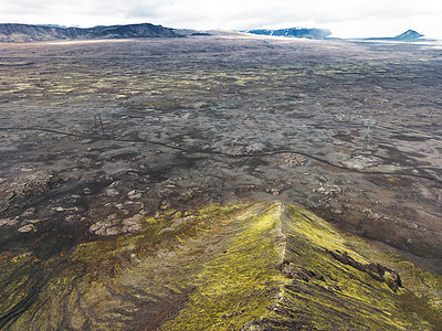 秋天冰岛内陆无人居住的偏远地区图片