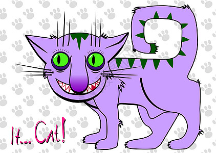 猫类爪子耳朵毛皮宠物漫画插图哺乳动物卡通片动物眼睛图片