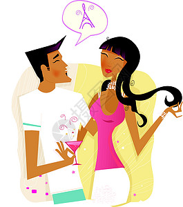 沟通魅力女性女孩讲话婚姻订婚男性气泡语言夫妻图片