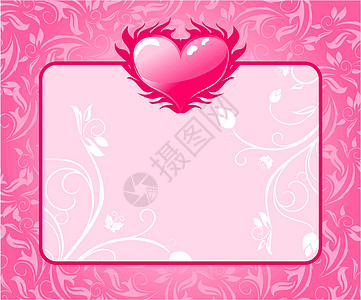 情人节的贺卡和心胸祝贺卡邮票展示标签价格框架销售店铺假期邮件庆典图片