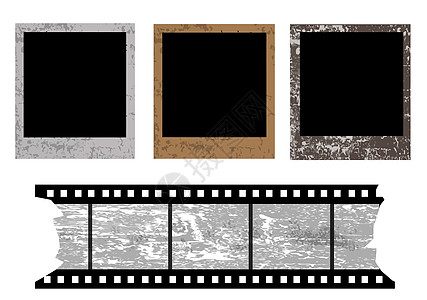 照相相框摄影卡片框架棕色插图回忆乡愁照片电影团体图片
