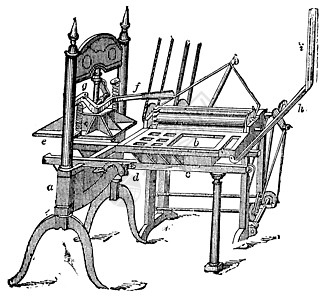 华盛顿手动按旧式刻刻刻绘画艺术品发明工艺历史性印刷插图艺术机器历史图片