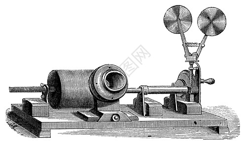发条留声机绘画乡愁玩家圆柱雕刻艺术娱乐历史插图蚀刻图片