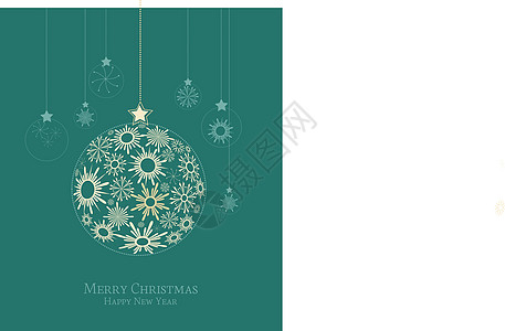 圣诞节背景卡片假期问候语玻璃庆典派对风格季节装饰品插图图片