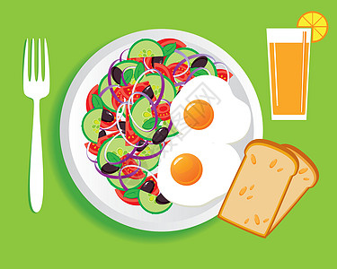 早餐蔬菜菜单黄瓜果汁洋葱沙拉重量营养食物收成图片