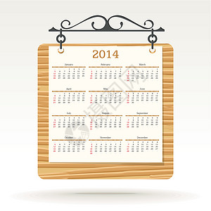 2014年日历笔记笔记本办公室木板螺旋季节杂志插图回忆图片