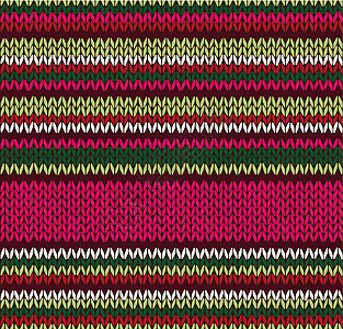 样式 无缝裁缝的编织模式 红色粉红绿色白颜色 Illus图片