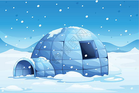 冰卢圆顶草图气候冰屋预报庇护所冻结预测卡通片夹子图片