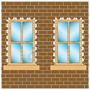 墙壁中的窗口居民建筑学房子框架玻璃住宅衰变快门蓝色建筑图片