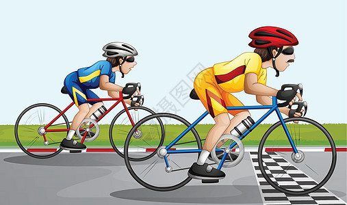 先生骑自行车比赛设计图片