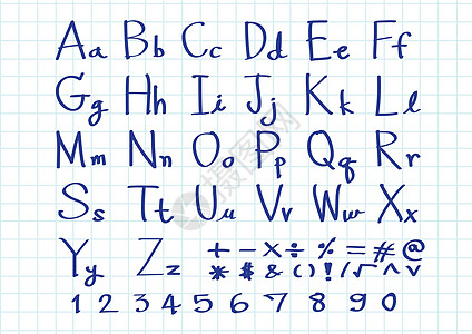 用笔书写手绘字母字体数字教科书脚本草图插图手稿浮躁斜体小写公司图片