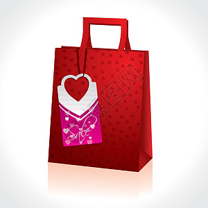 情人礼物商业插图顾客零售市场包装标签购物销售阴影图片