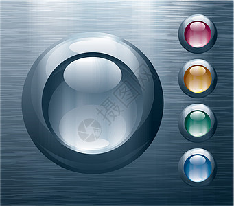 金属按钮计算机圆圈灰色绘画蓝色绘图图像插图元素钣金图片