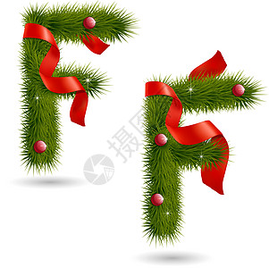 与圣诞节有关的装饰字母表假期分支机构标签季节店铺红色闪光派对装饰品插图图片