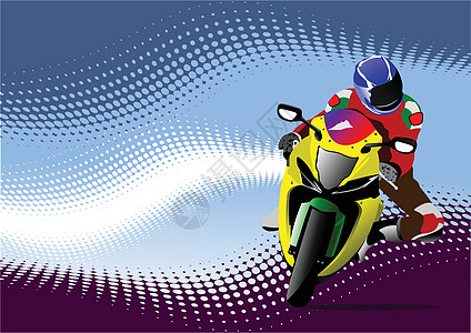 具有摩托车图象的摘要背景背景 矢量插图热情娱乐力量运动活动摩托自行车印迹气体路线图片
