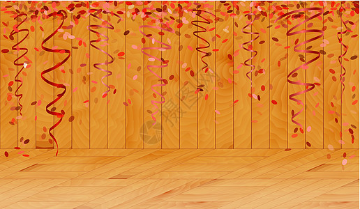 木制房间里的红蛋白图片