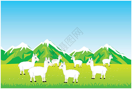 羊人牧羊野中牧羊设计图片