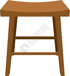 木凳座位正方形矩形工艺凳子棕色长椅橡木家具木头图片
