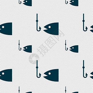 渔船图标符号 无缝模式与几何纹理 矢量冒险元素爱好灯塔漂浮物男人罗盘插图坠子活动图片
