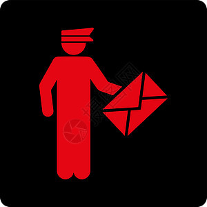 Postman 图标邮政船运工作司机后勤男人男性信封邮差邮件图片