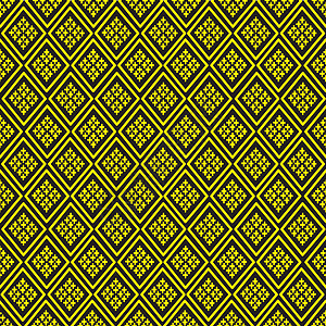 泰 泰国情况泰国模式正方形钩针蕾丝围裙植物黄色黑色裹身裙织物纺织品图片