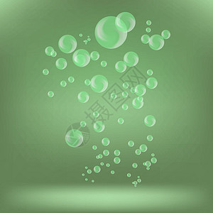绿色泡泡透明度弹珠幸福珠子圆圈魔法宝石插图奢华玻璃图片