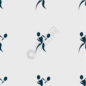 网球图标标志 具有几何纹理的无缝模式 韦克托标语场地冠军圆圈插图玩家游戏锦标赛跑步竞赛图片