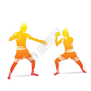 框框游戏设计矢量训练拳头运动装橙子黑色工作室黄色男性拳击手竞争图片