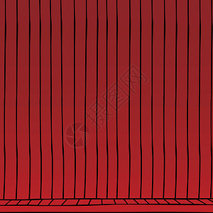 红色窗帘卡通音乐会剧院奢华展示织物褪色纺织品阴影聚光灯海浪图片