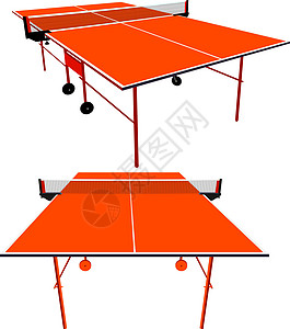 Ping pong 橙色乒乓球 矢量图乒乓消遣游戏网球娱乐时间球拍橙子竞争行动图片