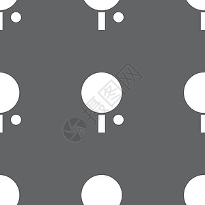 乒乓球图标标志 灰色背景上的无缝模式 韦克托娱乐竞赛活动比赛服务法庭插图爱好按钮桌子图片