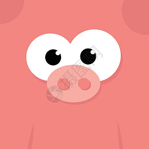 有趣的胖皮动物婴儿哺乳动物宠物快乐鼻子小猪农场艺术插图图片