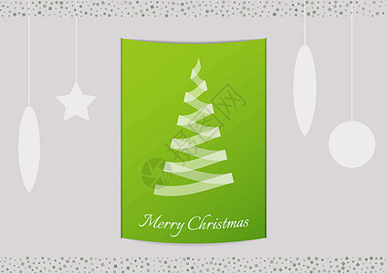 创造圣诞树的半透明丝带折纸包装礼物庆典艺术时间季节墙纸新年问候语图片