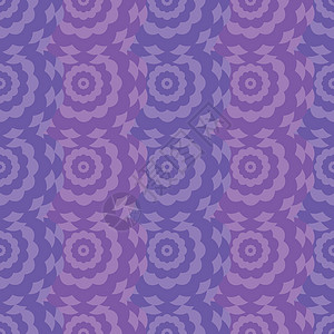 图案无缝抽象几何明亮 圆圈 颜色 线条 伽马深紫色和浅紫色 插图矢量 用于网站 印刷 纸张 布料 装饰 设计等 EPS 10图片
