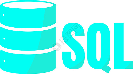 SQL 数据库图标徽标设计 UI 或 UX Ap服务器软件托管界面标识硬件驾驶备份圆柱硬盘图片