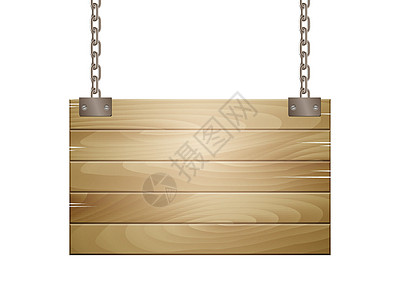 矢量木木板符号金属广告牌橡木木材桌子邮政牌匾手工招牌横幅图片