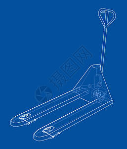 手动托盘搬运车 韦克托工具职业技术草稿运输绘画工业平台货物工厂图片