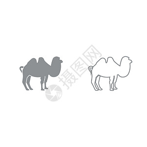 骆驼灰色套件图标图片