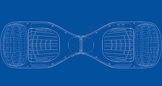 气垫板电动自平衡滑板车 韦克托发明蓝图建造插图电池平衡摩托车力量木板陀螺仪图片